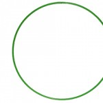 Hoop, Plastic, 60cm diameter, Greenabc