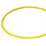 Hoop, Plastic, 75cm diameter, Yellowabc