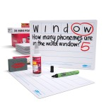 Show-me A4 6-Frame Phoneme Mini Whiteboards, Class Pack, 35 Setsabc