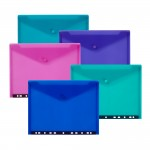 Snopake Polyfile RingBinder Wallet, A4, Electra Colours, Pack of 5abc