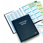 Visitors Book, Badge Format, 100 Entriesabc