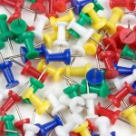 Push Pins, Pack of 200, Assorted Colours