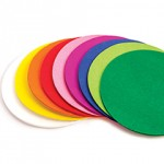 Tissue Paper, Circles, Pack of 480, Assorted Colours, 75mmabc
