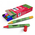 Show-me Medium Tip Drywipe Markers, Box 10, Assorted Colours