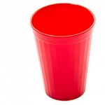Tumbler, 150ml Polycarbonate, Red, Pack of 10abc