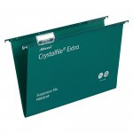 Suspension Files, Crystal File Extra, Pack of 25, Greenabc