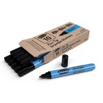 Show-me Fine Tip Drywipe Markers, Box 10, Black