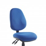 High Back Operator Chair without Arms, Blueabc