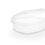 VEGWARE PLA HINGED LID 12oz CONTAINER, PACK OF 300abc