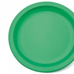 Plate, Narrow Rimmed, 23cm, Green, Polycarbonateabc