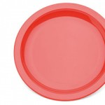 Plate, Narrow Rimmed, 23cm, Red, Polycarbonateabc