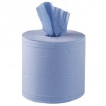 Centrefeed, Tork Basic Paper, 1 ply, Blue, 857 sheets per roll
