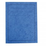 Exercise Books, A4+, 80 Pages, Pack of 50, Ruled 7mm Squared, Blue Covers