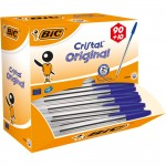 BiC Cristal Ballpoint Pens, Value Box of 100, Blueabc
