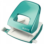 Leitz NeXXt WOW Metal Office Hole Punch, Turquoise