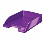 Leitz WOW Letter Tray, Purpleabc