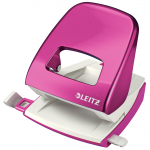 Leitz NeXXt WOW Metal Office Hole Punch, Pinkabc