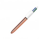 BiC 4 Colours Ballpoint Pen, Rose Barrel, Black/Blue/Red/Greenabc