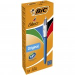 BiC 4 Colour Ballpoint Pen, Original, Black/Blue/Red/Greenabc