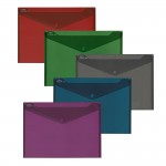 Snopake Polyfiles, A4, Fusion, Assorted Colours, Pack of 5