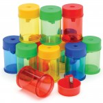 Pencil Sharpeners, Canister, Pack of 12, Singleabc