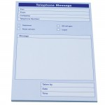 Telephone Message Pad, 80 sheets,125 x 100mmabc