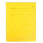 Exercise Books, A4, 80 Pages, Pack of 50, Ruled 7mm Squared, Yellow Coversabc
