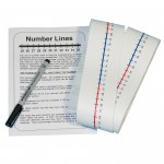 Number Lines Table Top, Pack of 5abc