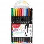 Graph Peps Fineliner, Pack of 10abc