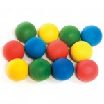 Foam Balls, Assorted Colours, Pack of 12abc