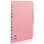 File Dividers, Extra Wide A4, 5 tab