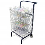 Paper Drying Rack, Mobile Dryer, 30 Shelves, A3abc