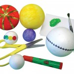Polystyrene Balls, Assorted, Pack of 75abc