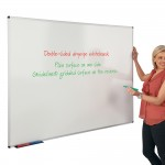 Whiteboard, Dual Faced, Non-magnetic, 600x450mmabc