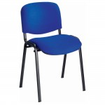 Stacking Chair, without arms, Blueabc