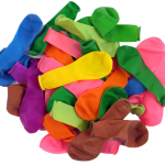 Balloons, Assorted Colours, Round, Pack of 100abc