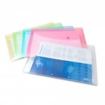 Popper Wallet, Pack of 5, Pastel, Foolscapabc