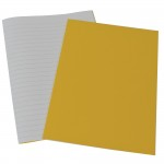 Exercise Books, A4+, 40 Pages, Pack of 10, 12mm Feint, Yellow Covers