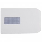 Envelopes, Pocket, C5, White, Self Seal, Window, Pack of 500abc