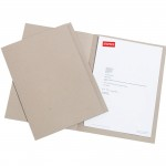 Square Cut Folders, Foolscap, Pack of 100, Buff Manillaabc