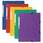 Folder, Elasticated, 3 Flap, 240x320mm, Assorted, Pack of 10abc