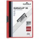Duraclip, 3mm 30 Sheet Capacity, Redabc