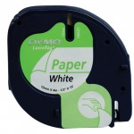 Dymo Letratag Tape, 12mmx4m, Whiteabc