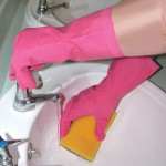 Washing Up Gloves, Pink, Smallabc