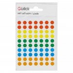 Labels, Self Adhesive Circles, Assorted colours, 8mm, Pack of 350abc