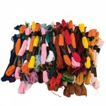 Stranded Cotton, Assorted Colours, Pack of 100abc