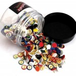 Drawing Pins, Coloured, Pack of 1000