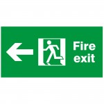 Fire Exit Sign, Man Running to the Left, Self Adhesive