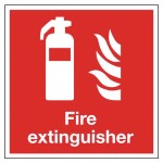 Fire Extinguisher Location Sign, Self Adhesiveabc