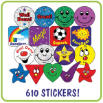 Stickers Value Pack, Pack of 610abc